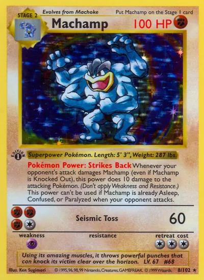 Machamp - Coleção Básica - ilustração de Ken Sugimori