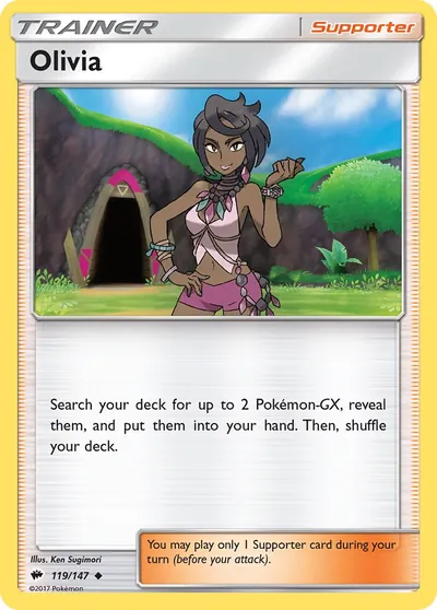 Olivia - Sombras Ardentes - ilustração de Ken Sugimori