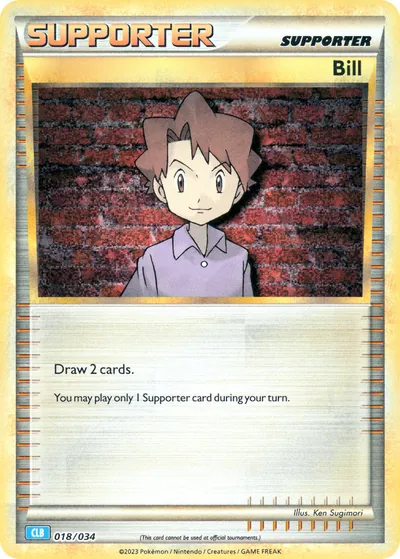 Bill - Pokémon Trading Card Game Classic: Blastoise - ilustração de Ken Sugimori