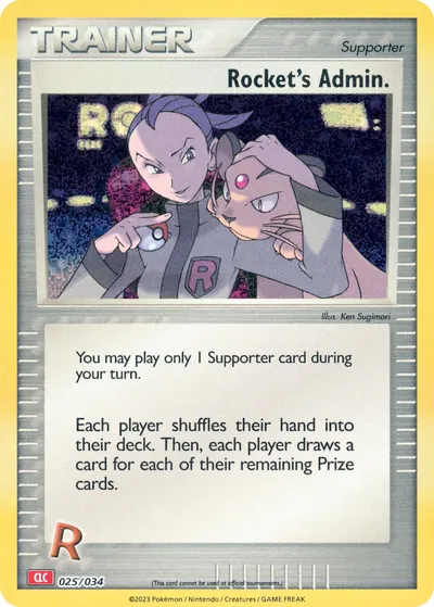 Rocket’s Admin. - Pokémon Trading Card Game Classic: Charizard - ilustração de Ken Sugimori