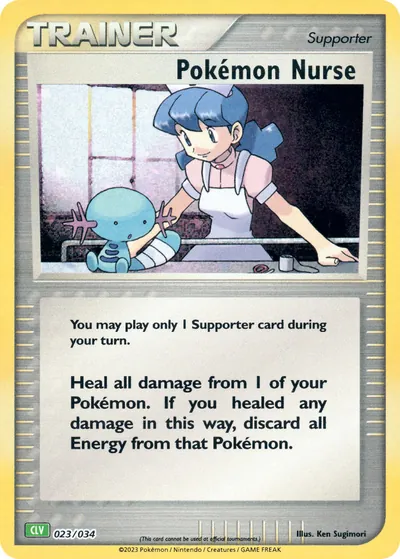 Pokémon Nurse - Pokémon Trading Card Game Classic: Venusaur - ilustração de Ken Sugimori