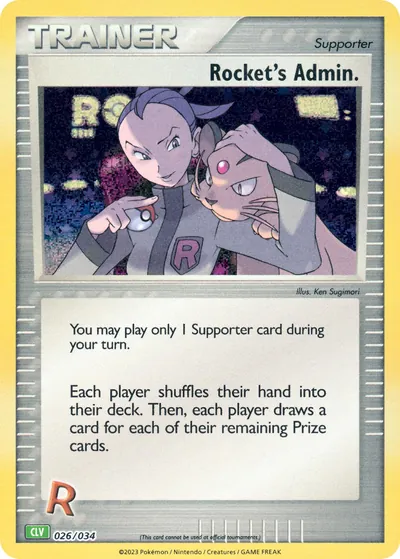 Rocket’s Admin. - Pokémon Trading Card Game Classic: Venusaur - ilustração de Ken Sugimori