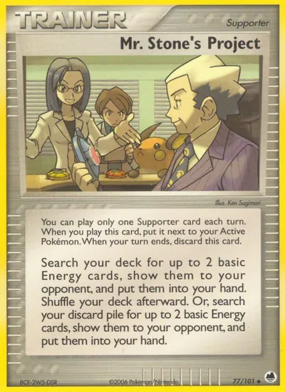 Mr. Stone's Project - Dragon Frontiers - ilustração de Ken Sugimori