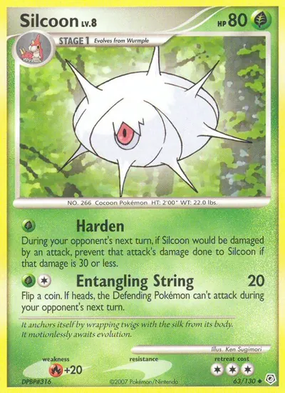 Silcoon - Diamante & Pérola - ilustração de Ken Sugimori