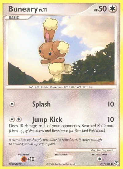 Buneary - Diamante & Pérola - ilustração de Ken Sugimori