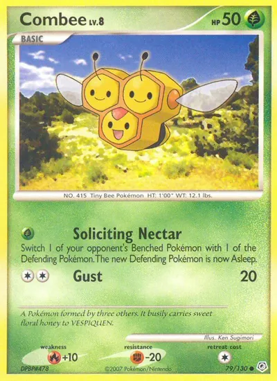 Combee - Diamante & Pérola - ilustração de Ken Sugimori