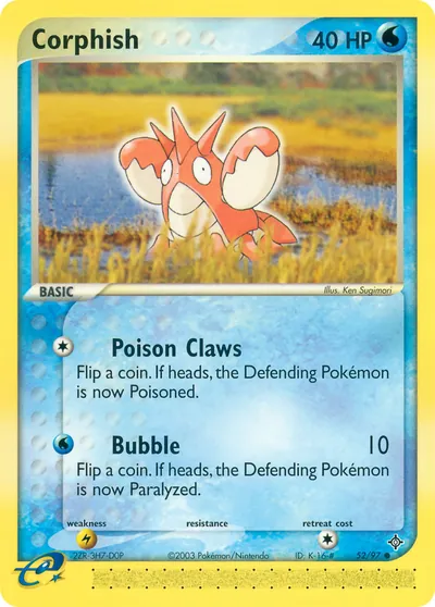 Corphish - Dragon - ilustração de Ken Sugimori