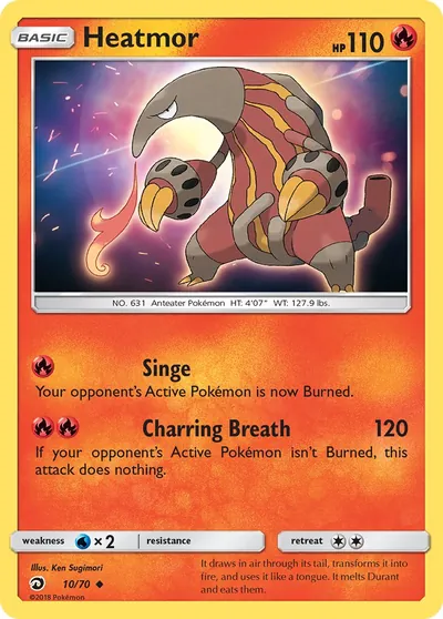 Heatmor - Dragões Soberanos - ilustração de Ken Sugimori