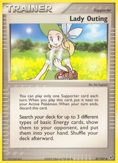 Lady Outing - Deoxys - ilustração de Ken Sugimori