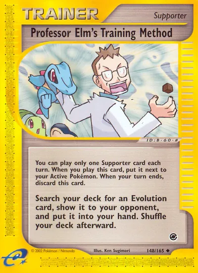 Professor Elm's Training Method - Expedition - ilustração de Ken Sugimori