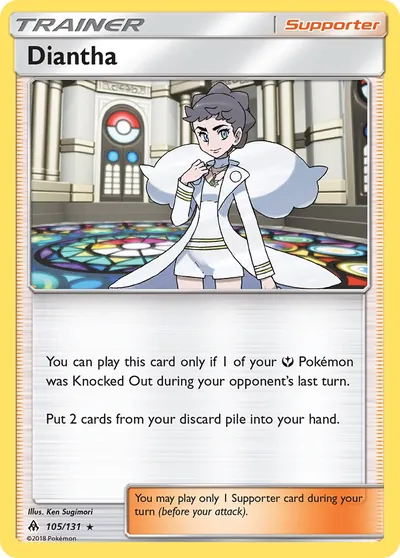 Diantha - Luz Proibida - ilustração de Ken Sugimori
