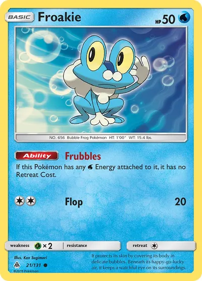 Froakie - Luz Proibida - ilustração de Ken Sugimori
