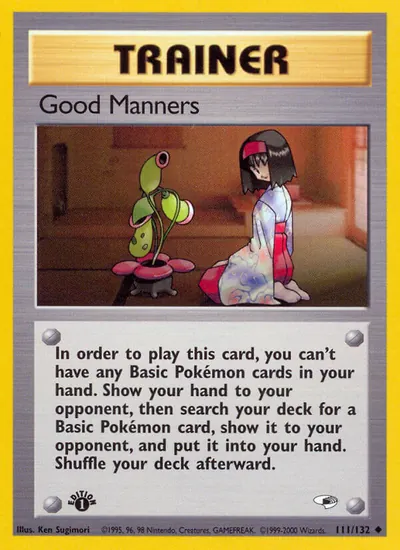 Good Manners - Gym Heroes - ilustração de Ken Sugimori