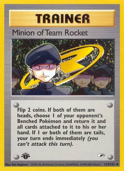 Minion of Team Rocket - Gym Heroes - ilustração de Ken Sugimori