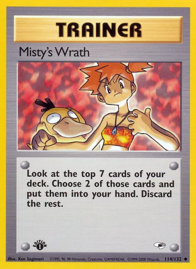 Misty's Wrath - Gym Heroes - ilustração de Ken Sugimori