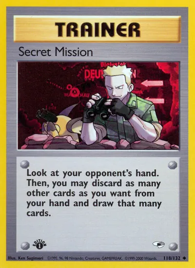 Secret Mission - Gym Heroes - ilustração de Ken Sugimori