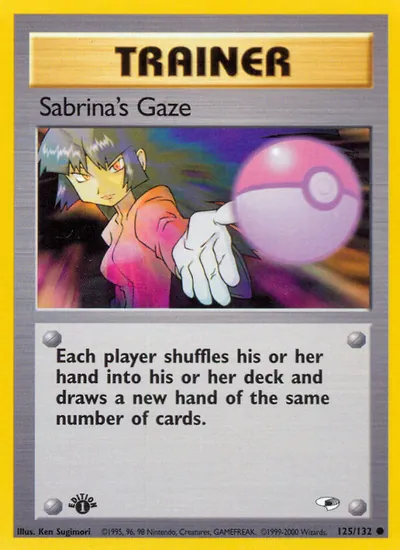 Sabrina's Gaze - Gym Heroes - ilustração de Ken Sugimori