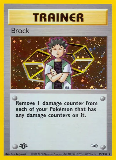 Brock - Gym Heroes - ilustração de Ken Sugimori