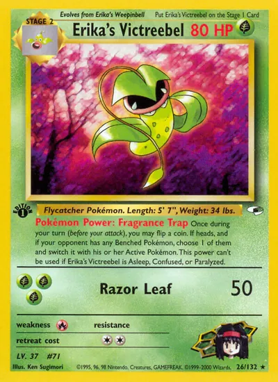 Victreebel da Érica - Gym Heroes - ilustração de Ken Sugimori