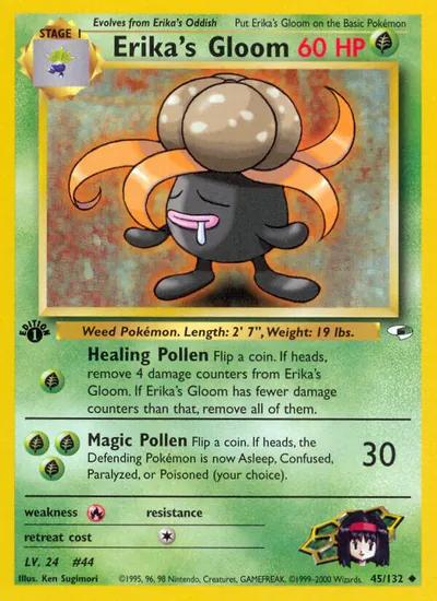 Gloom da Érica - Gym Heroes - ilustração de Ken Sugimori