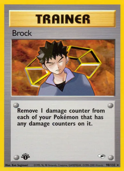 Brock - Gym Heroes - ilustração de Ken Sugimori