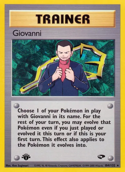 Giovanni - Gym Challenge - ilustração de Ken Sugimori