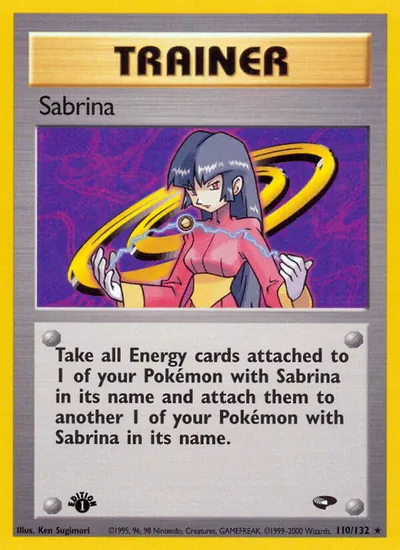 Sabrina - Gym Challenge - ilustração de Ken Sugimori