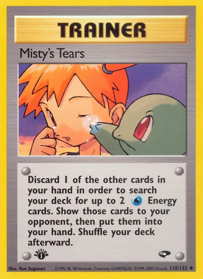 Misty's Tears - Gym Challenge - ilustração de Ken Sugimori