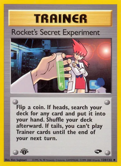 Rocket's Secret Experiment - Gym Challenge - ilustração de Ken Sugimori