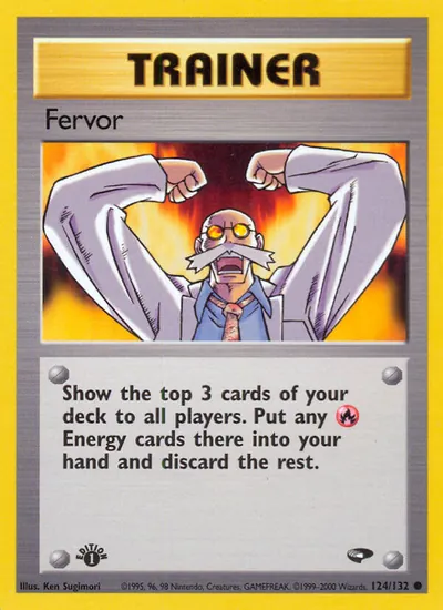 Fervor - Gym Challenge - ilustração de Ken Sugimori