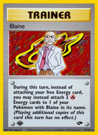 Blaine - Gym Challenge - ilustração de Ken Sugimori