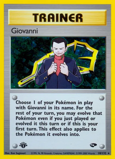 Giovanni - Gym Challenge - ilustração de Ken Sugimori