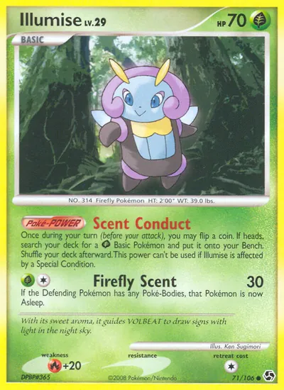 Illumise - Great Encounters - ilustração de Ken Sugimori