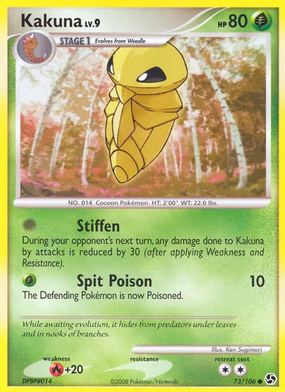 Kakuna - Great Encounters - ilustração de Ken Sugimori