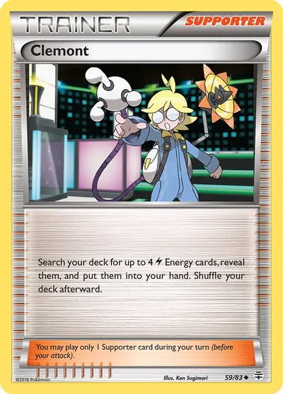 Clemont - Gerações - ilustração de Ken Sugimori