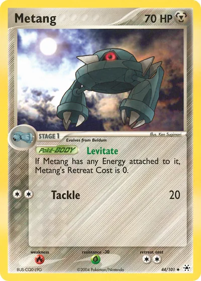 Metang - Hidden Legends - ilustração de Ken Sugimori