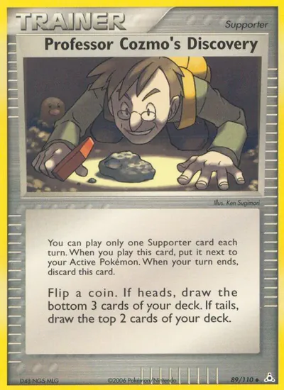 Professor Cozmo's Discovery - EX Holon Phantoms - ilustração de Ken Sugimori
