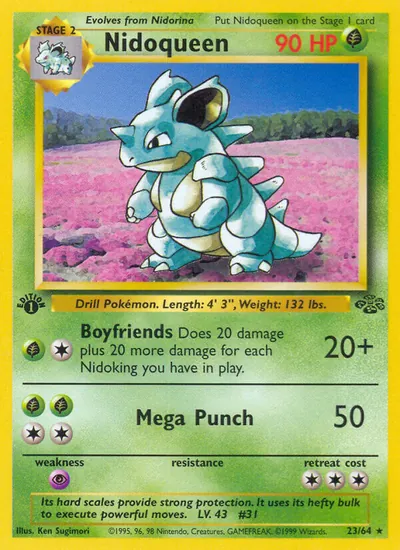 Nidoqueen - Selva - ilustração de Ken Sugimori