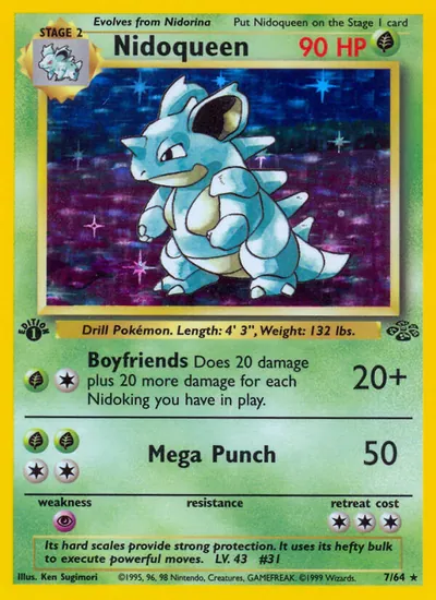 Nidoqueen - Selva - ilustração de Ken Sugimori