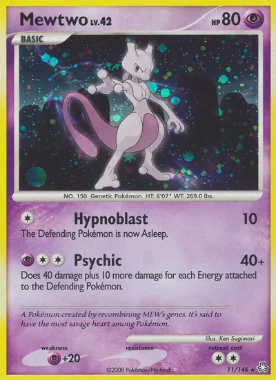 Mewtwo - Legends Awakened - ilustração de Ken Sugimori