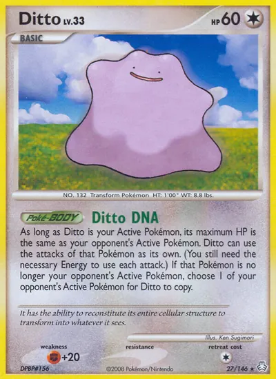 Ditto - Legends Awakened - ilustração de Ken Sugimori