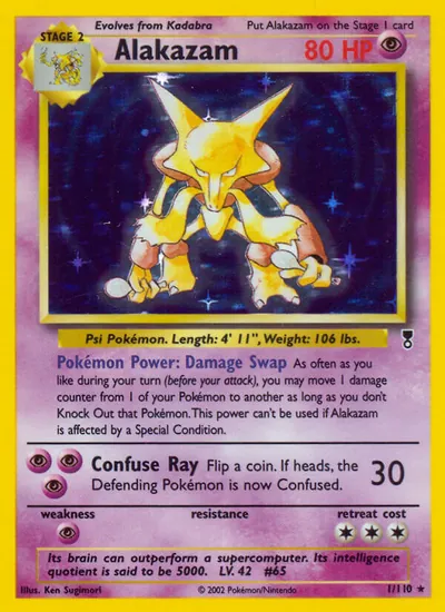 Alakazam - Legendary Collection - ilustração de Ken Sugimori