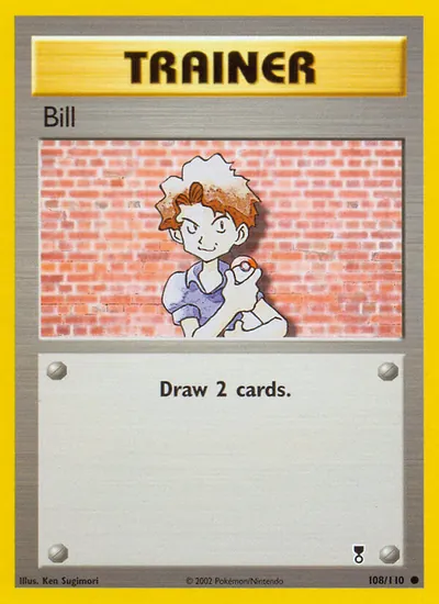 Bill - Legendary Collection - ilustração de Ken Sugimori