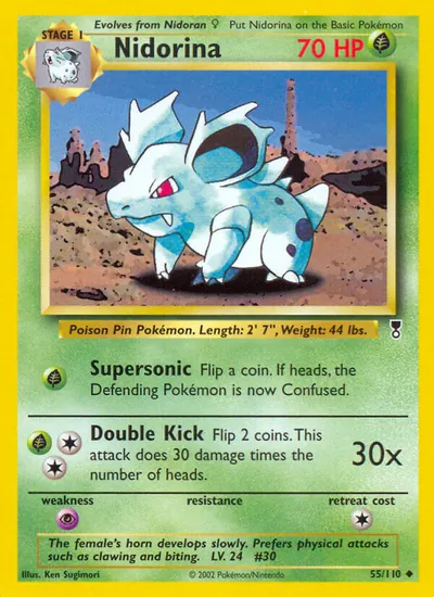 Nidorina - Legendary Collection - ilustração de Ken Sugimori