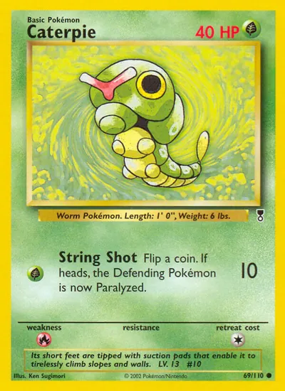 Caterpie - Legendary Collection - ilustração de Ken Sugimori