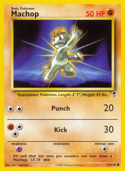 Machop - Legendary Collection - ilustração de Ken Sugimori