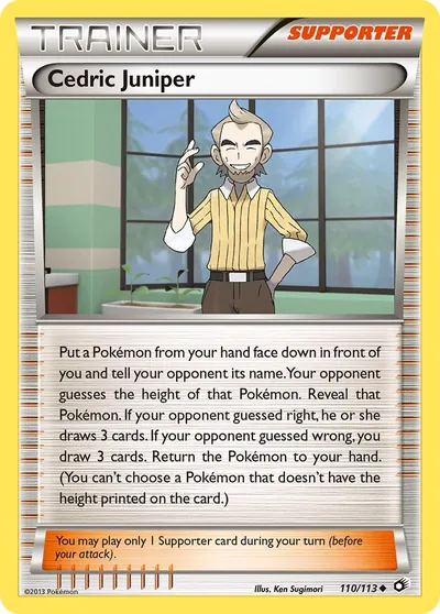 Cedric Juniper - Tesouros Lendários - ilustração de Ken Sugimori