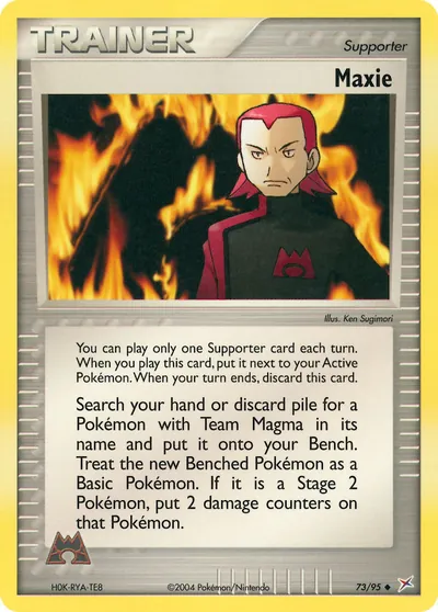 Maxie - Team Magma vs Team Aqua - ilustração de Ken Sugimori