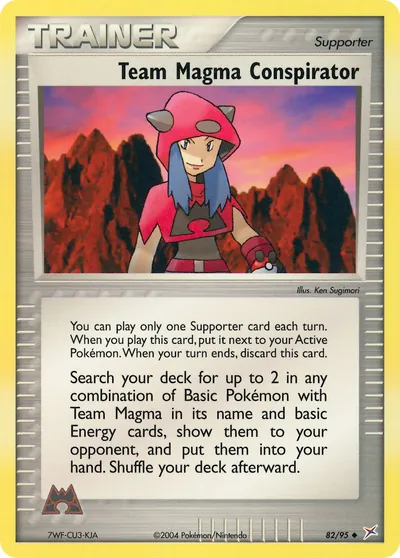 Team Magma Conspirator - Team Magma vs Team Aqua - ilustração de Ken Sugimori