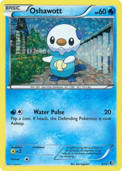 Oshawott - McDonald’s Collection 2011 - ilustração de Ken Sugimori